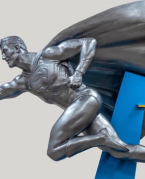 Superman Statue & Mural